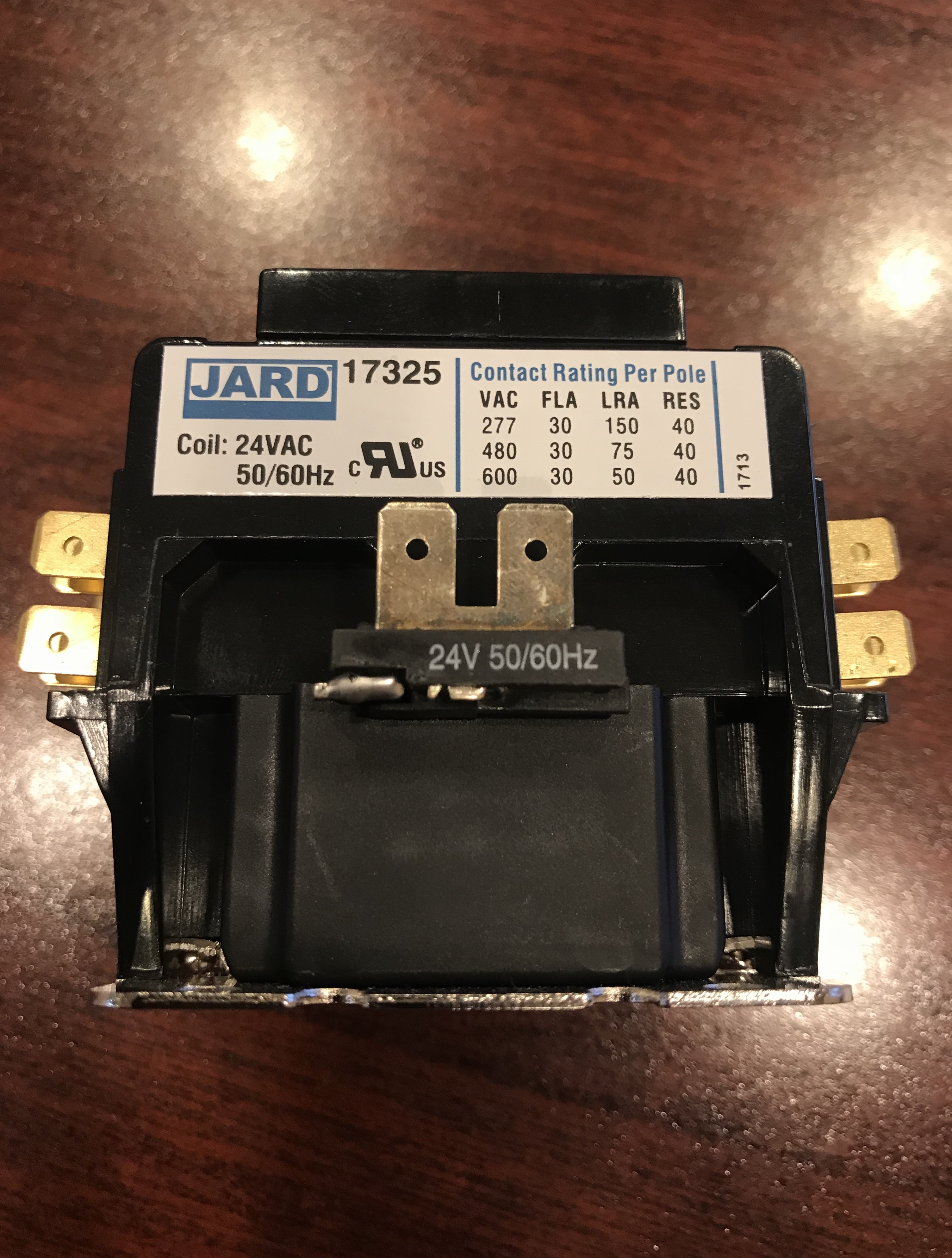 Contactor 2 Pole, 30 Amp, 24 Volts VAC